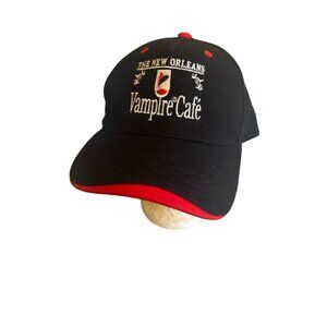 New Orleans Vampire Cafe Black Hat Cap Adjustable
